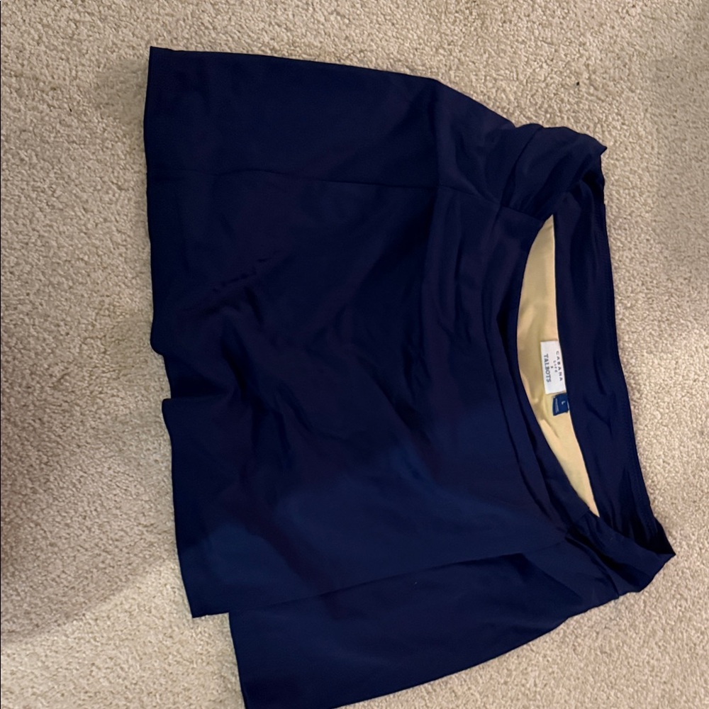 Talbots Navy Swim Skirt